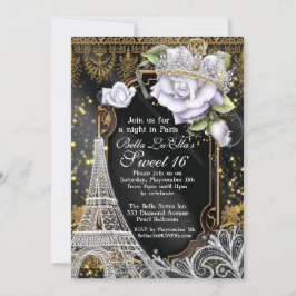 Invitación a la fiesta de cumpleaños de Paris Blin