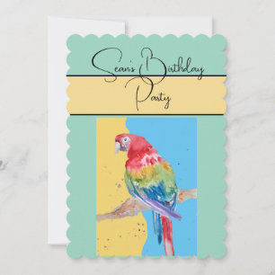 Invitación a la fiesta de cumpleaños de Parrot Wat