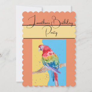 Invitación a la fiesta de cumpleaños de Parrot Wat