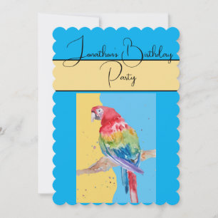 Invitación a la fiesta de cumpleaños de Parrot Wat