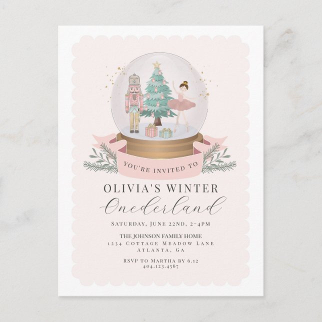 Invitación a la fiesta de cumpleaños de Pastel Pin (Anverso)