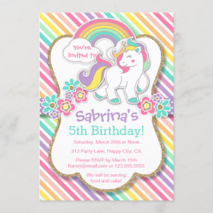 Invitación a la fiesta de cumpleaños de Pastel Rai