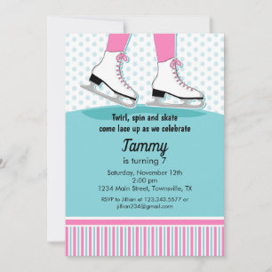 Invitación a la Fiesta de Cumpleaños de Patinaje s