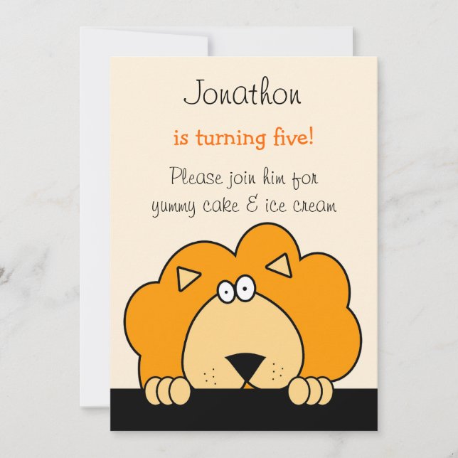 Invitación a la fiesta de cumpleaños de Peek a Boo (Anverso)