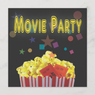 Invitación a la fiesta de cumpleaños de película n