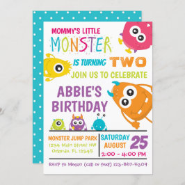 Invitación a la fiesta de cumpleaños de pequeños m