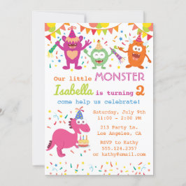 Invitación a la fiesta de cumpleaños de pequeños m