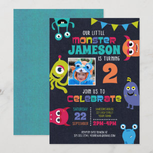 Invitación a la fiesta de cumpleaños de pequeños m