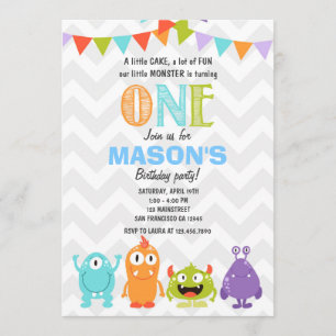 Invitación a la fiesta de cumpleaños de pequeños m