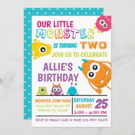 Invitación a la fiesta de cumpleaños de pequeños m