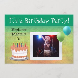 Invitación a la fiesta de cumpleaños de Personaliz