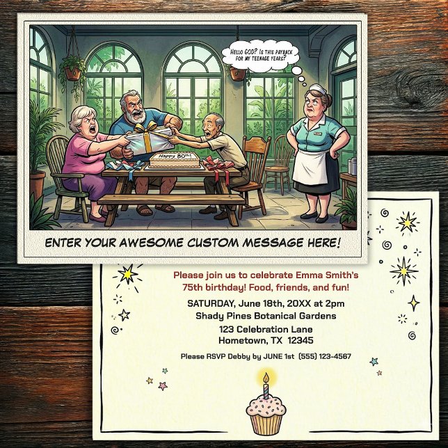 Invitación a la fiesta de cumpleaños de personas m (Subido por el creador)