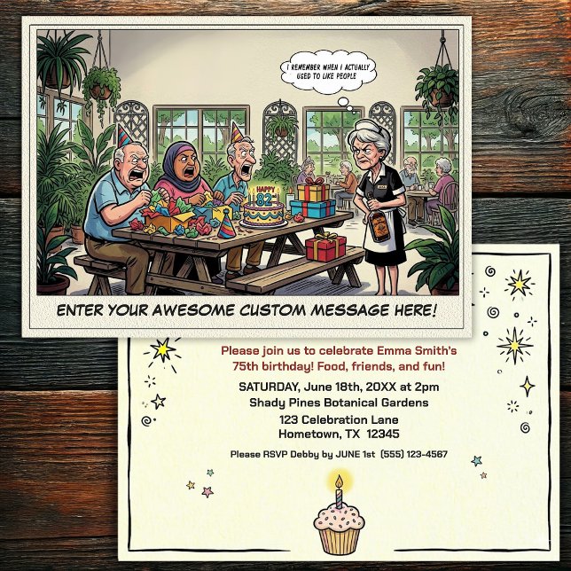 Invitación a la fiesta de cumpleaños de personas m (Subido por el creador)
