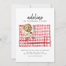 Invitación a la fiesta de cumpleaños de Picnic de 