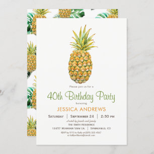 Invitación a la fiesta de cumpleaños de Pineapple