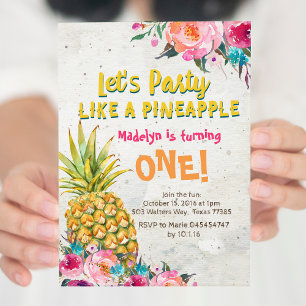 Invitación a la fiesta de cumpleaños de Pineapple