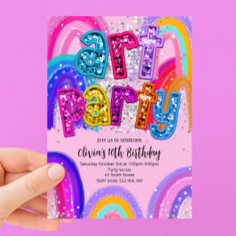 Invitación a la Fiesta de Cumpleaños de Pintura de