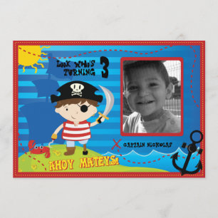 Invitación a la fiesta de cumpleaños de Pirate Boy