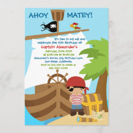 Invitación a la fiesta de cumpleaños de Pirate Shi