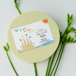 Invitación a la fiesta de cumpleaños de playa
