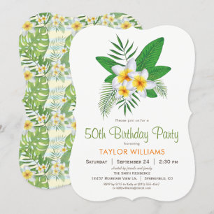 Invitación a la fiesta de cumpleaños de Plumeria T