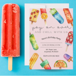 Invitación a la fiesta de cumpleaños de Popsicle F