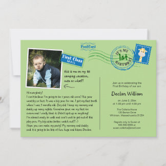 Invitación a la fiesta de cumpleaños de postales d