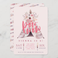 Invitación a la fiesta de cumpleaños de Pow wow te
