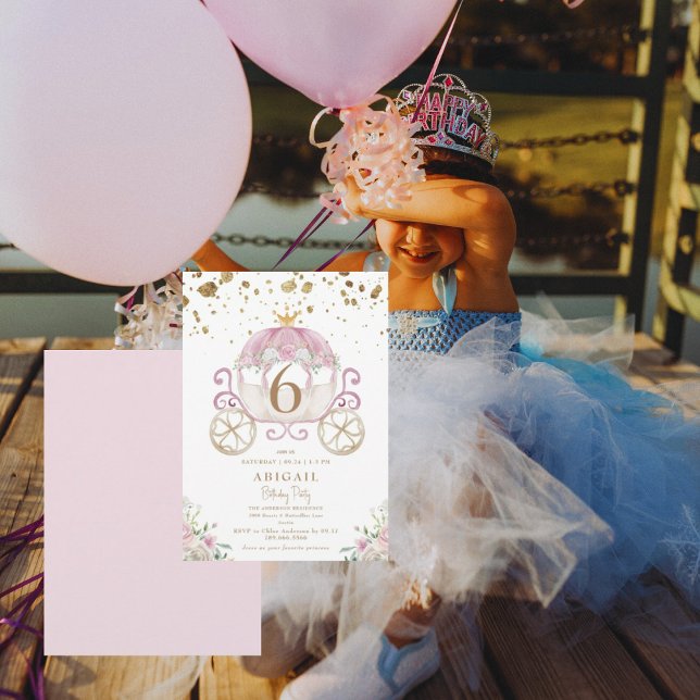 Invitación a la fiesta de cumpleaños de princesa (Subido por el creador)
