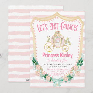 Invitación a la fiesta de cumpleaños de princesa