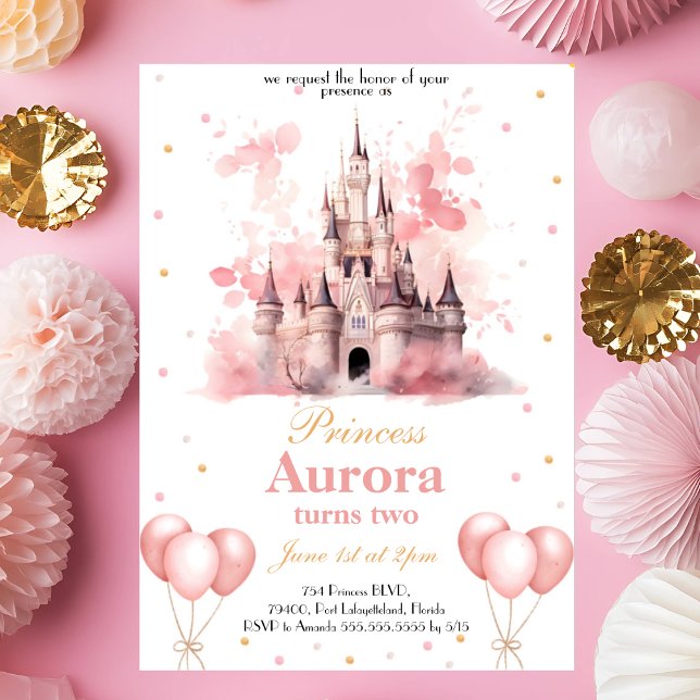 Invitación a la fiesta de cumpleaños de Princesa d (Subido por el creador)