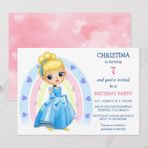 Invitación a la fiesta de cumpleaños de Princesa d