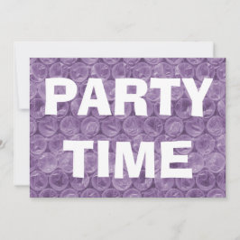 Invitación a la fiesta de cumpleaños de Purple Bub