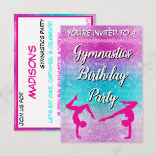 Invitación a la fiesta de cumpleaños de Purpurina 