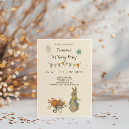 Invitación a la fiesta de cumpleaños de Rabbit Pet