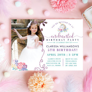 Invitación a la fiesta de cumpleaños de Rainbow Un