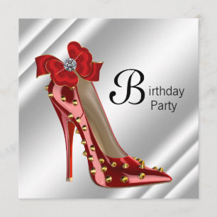 Invitación a la fiesta de cumpleaños de Red Gold H