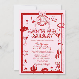 Invitación a la fiesta de cumpleaños de Red Let's 