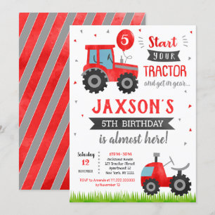 Invitación a la fiesta de cumpleaños de Red Tracto