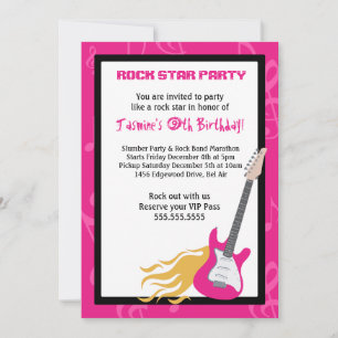 Invitación a la fiesta de cumpleaños de ROCKER GUI