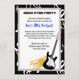 Invitación a la fiesta de cumpleaños de ROCKER GUI