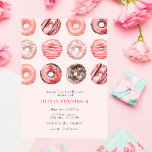 Invitación a la fiesta de cumpleaños de Rosado Spr<br><div class="desc">Invitación a la fiesta de cumpleaños de Rosado Sprinkle Donut</div>