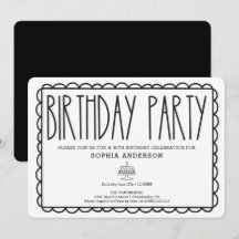 Invitación a la fiesta de cumpleaños de Rustic Far