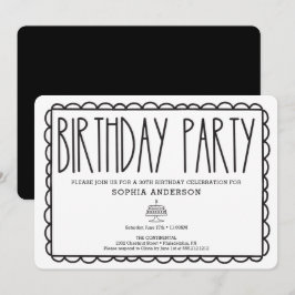 Invitación a la fiesta de cumpleaños de Rustic Far