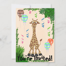 Invitación a la fiesta de cumpleaños de Safari Gir