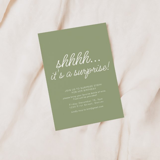Invitación a la fiesta de cumpleaños de Sage Green (Subido por el creador)