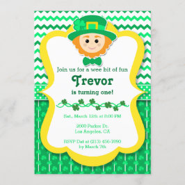 Invitación a la fiesta de cumpleaños de San Paddy