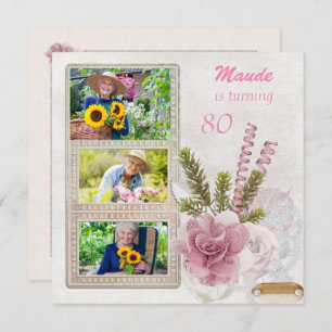 Invitación a la fiesta de cumpleaños de Shabby Chi