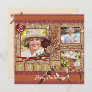 Invitación a la fiesta de cumpleaños de Shabby Chi