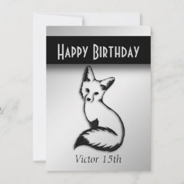 Invitación a la fiesta de cumpleaños de Silver Fox